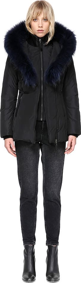 Product gallery image number 6 for product Adali Down Jacket with Natural Fur Signature Mackage Collar - Women's