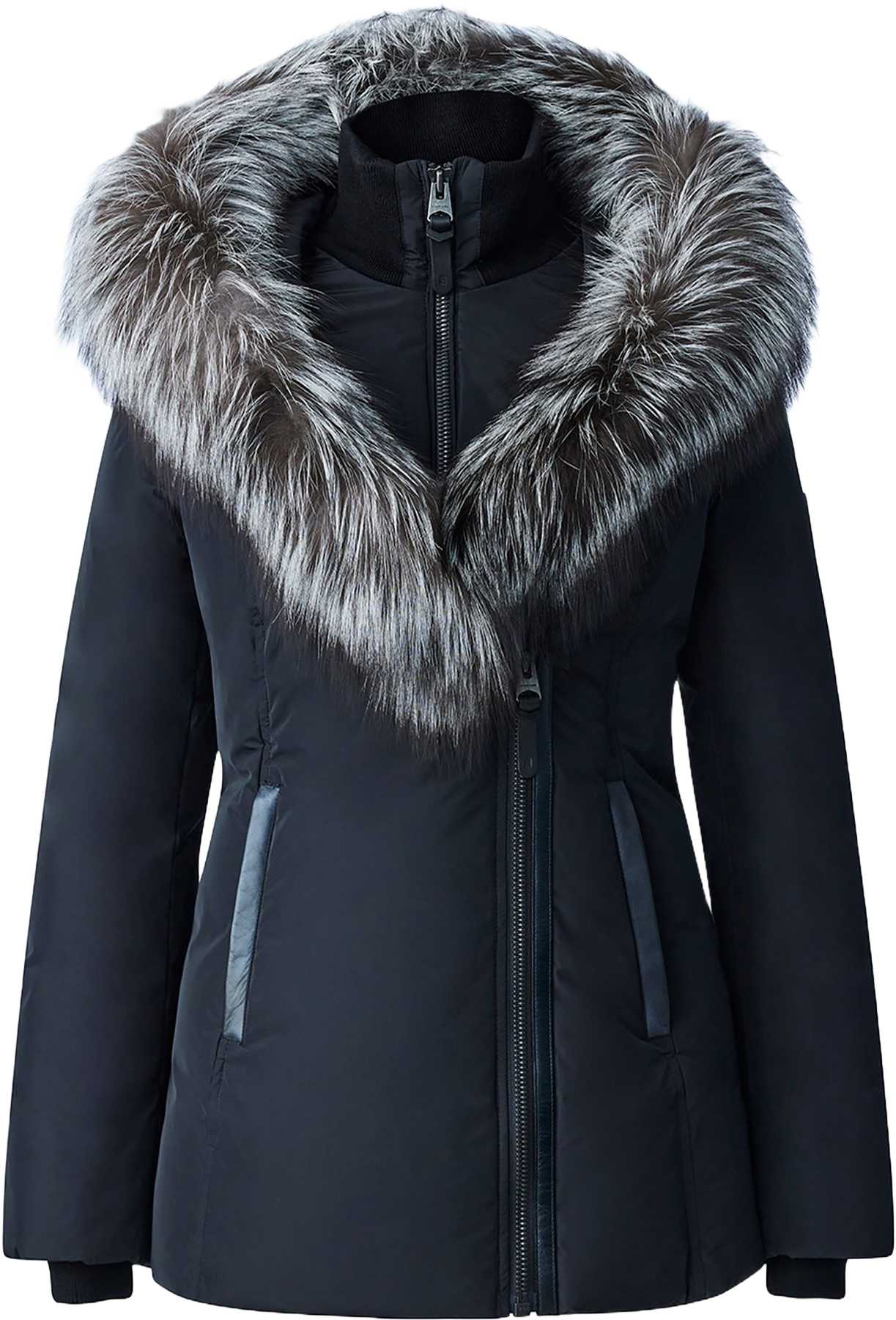 Product image for Adali Down Coat With Silver Fox Fur Signature Mackage Collar - Women's