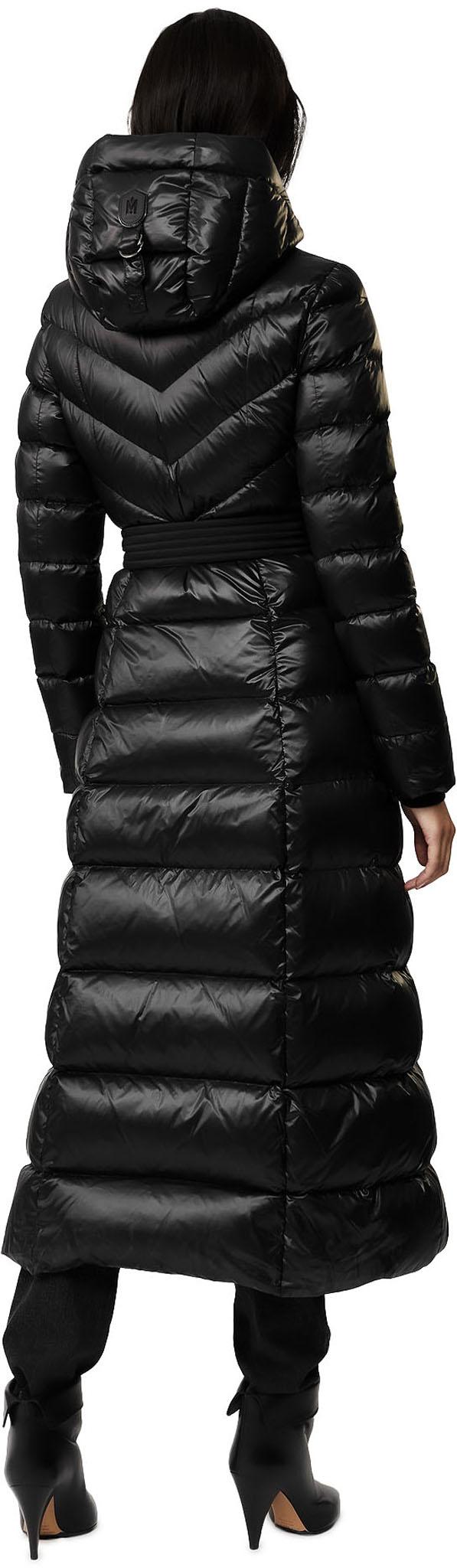 Product gallery image number 2 for product Calina Maxi Lightweight Down Coat with Sash Belt - Women's
