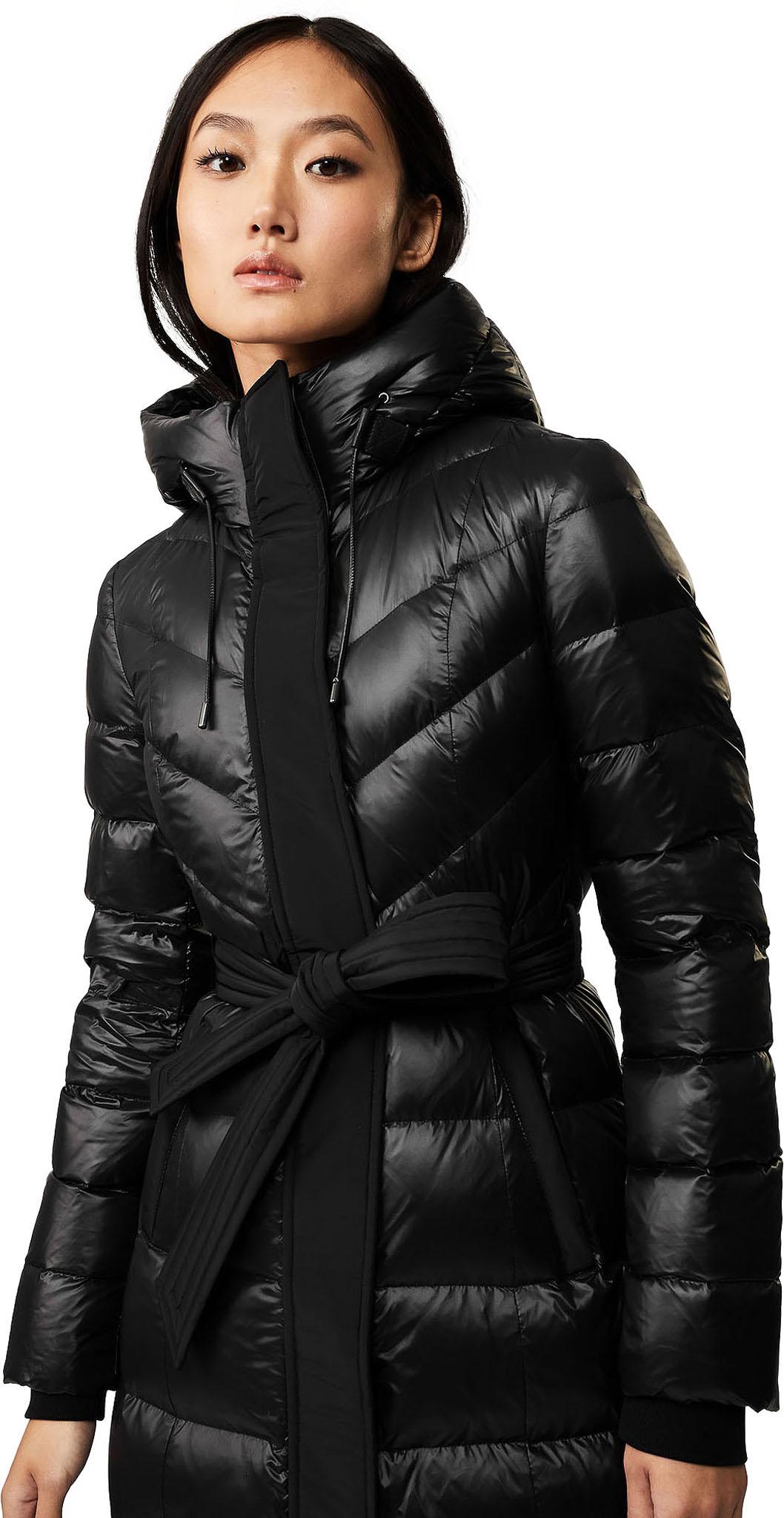 Product gallery image number 5 for product Calina Maxi Lightweight Down Coat with Sash Belt - Women's