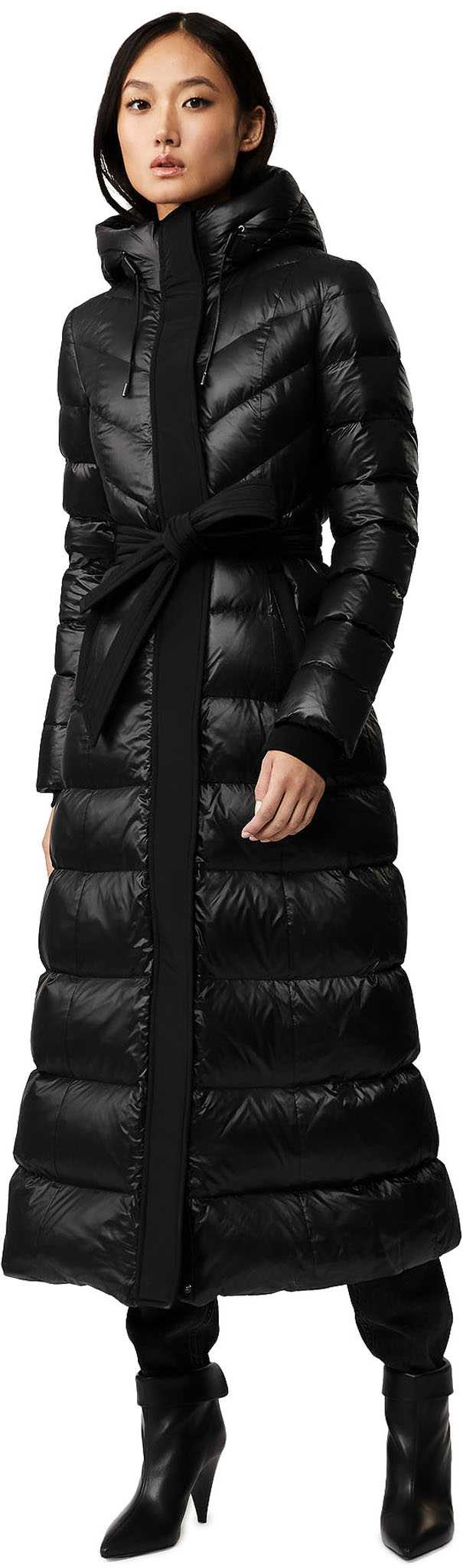 Product image for Calina Maxi Lightweight Down Coat with Sash Belt - Women's