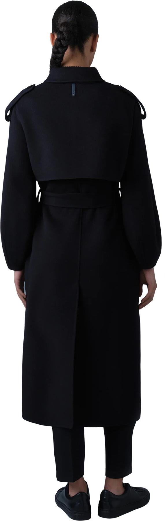 Product gallery image number 5 for product Ceyla Manteau en laine double face avec ceinture nouée - Femme