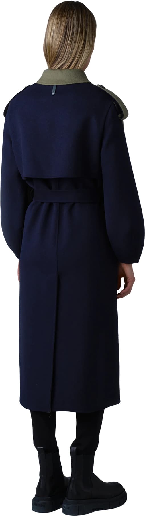 Product gallery image number 5 for product Ceyla Double-Face Wool Coat with Sash Belt - Women's