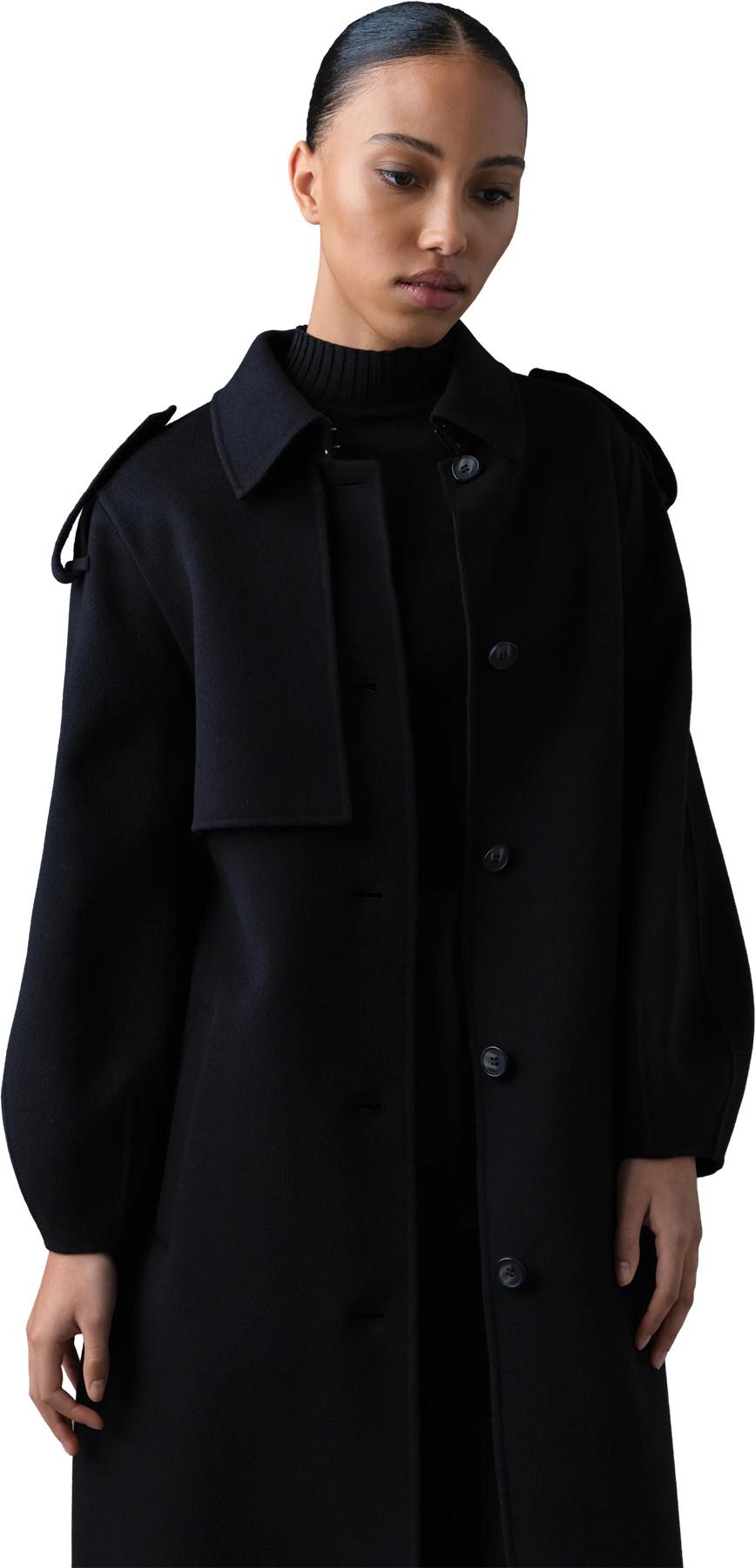 Product gallery image number 6 for product Ceyla Manteau en laine double face avec ceinture nouée - Femme