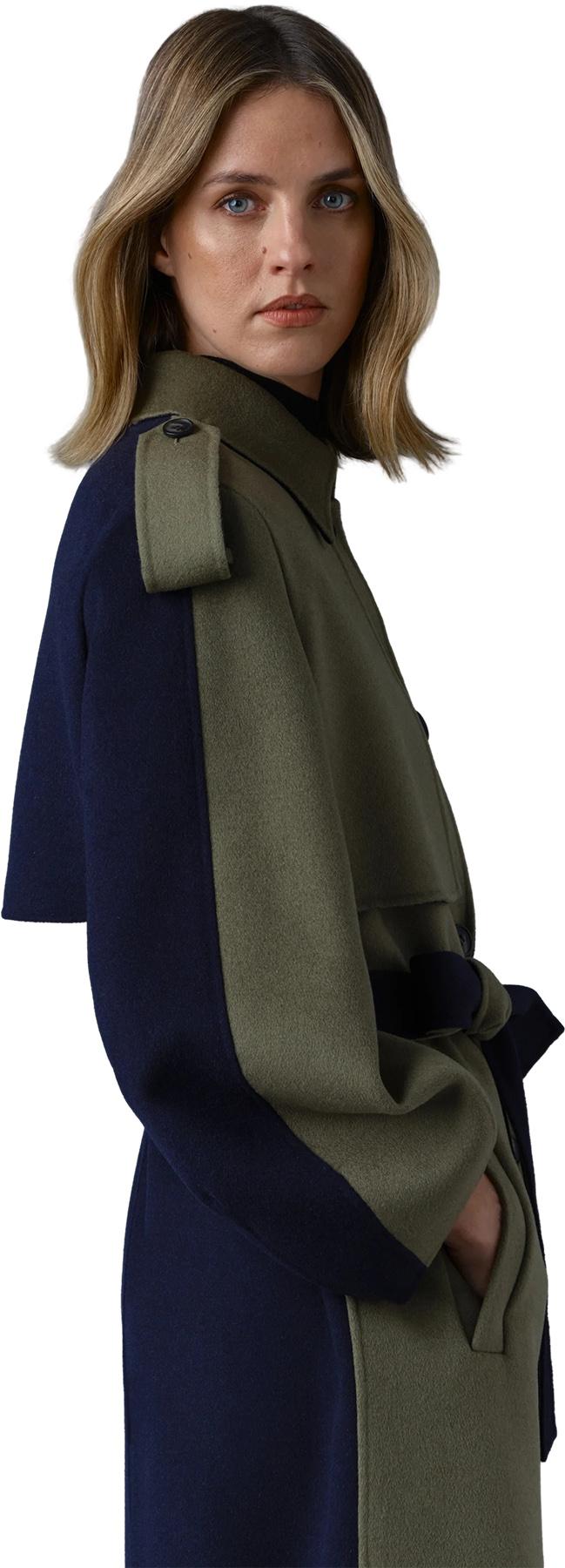 Product gallery image number 3 for product Ceyla Double-Face Wool Coat with Sash Belt - Women's