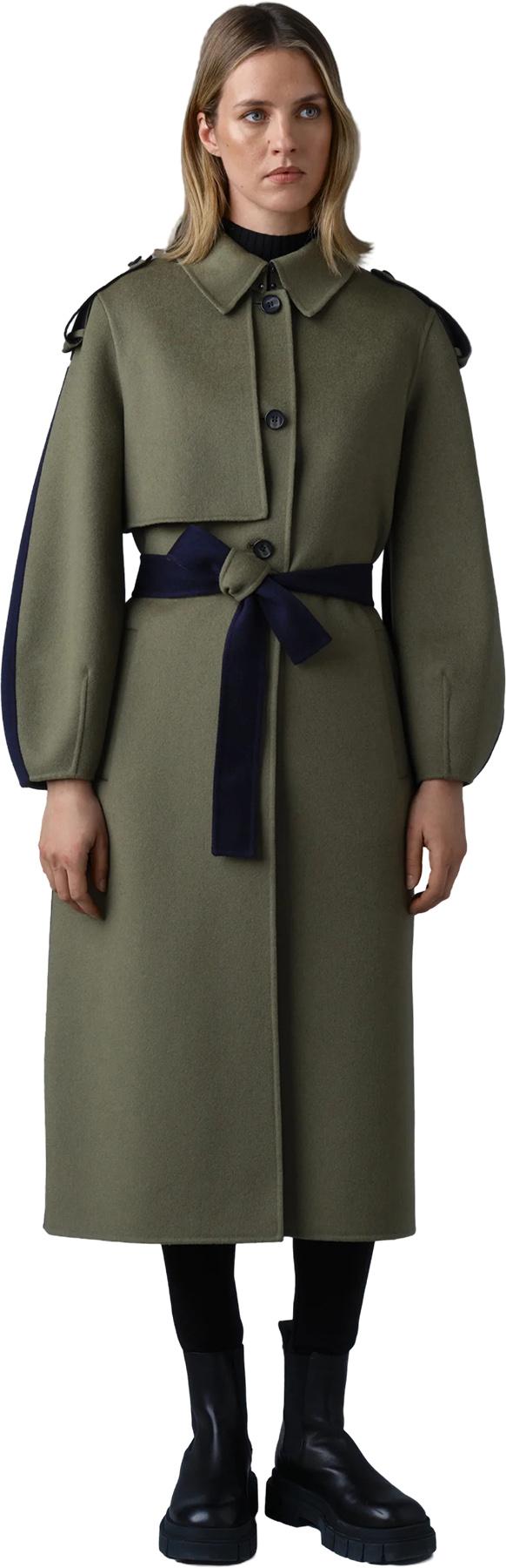 Product gallery image number 2 for product Ceyla Double-Face Wool Coat with Sash Belt - Women's