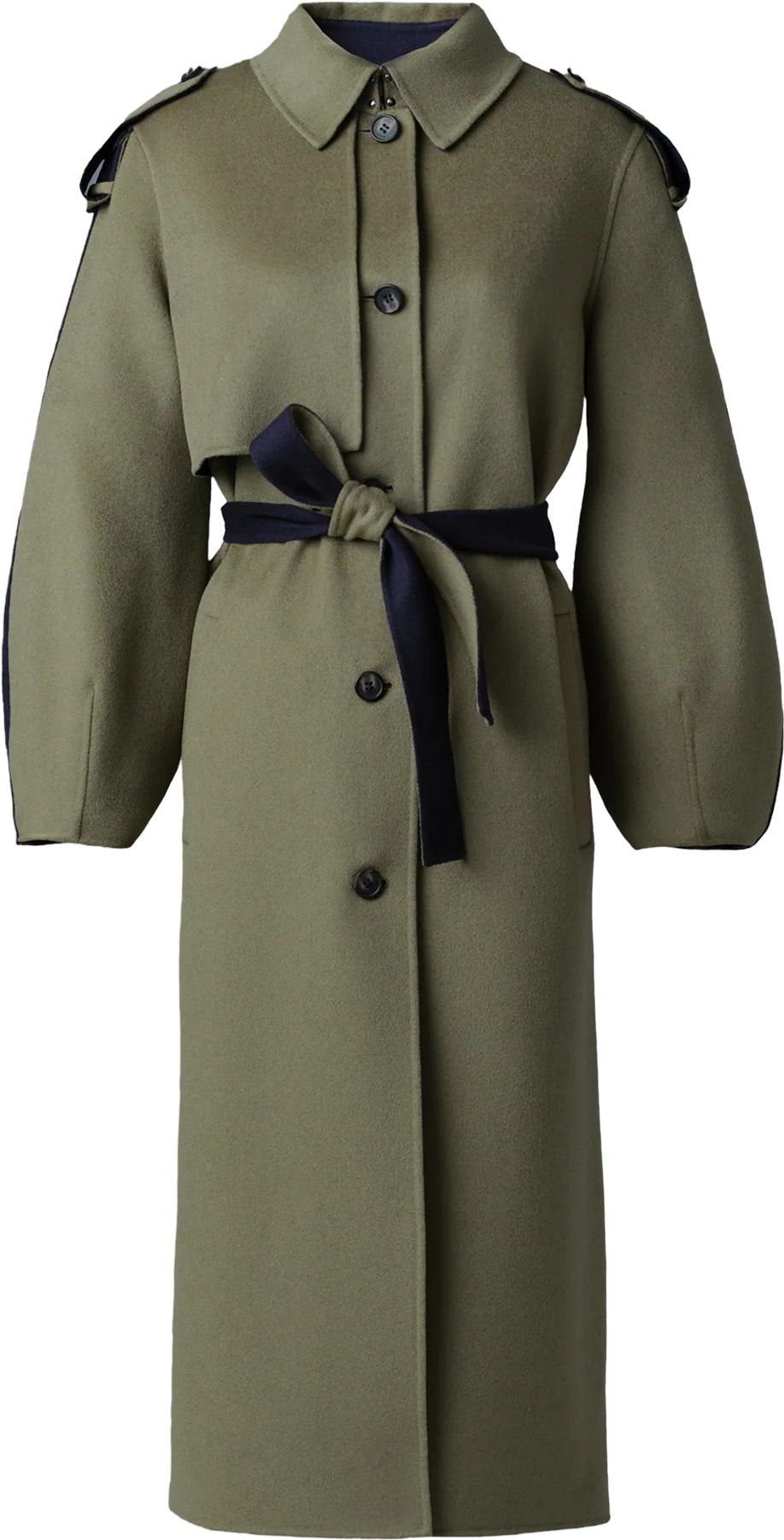 Product gallery image number 1 for product Ceyla Double-Face Wool Coat with Sash Belt - Women's