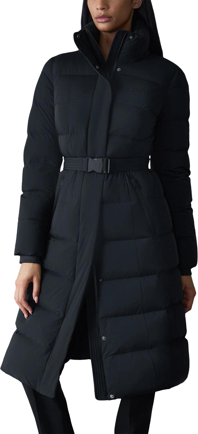 Product gallery image number 8 for product Coralia-City Recycled Down Coat with Storm Visor and Belt - Women's