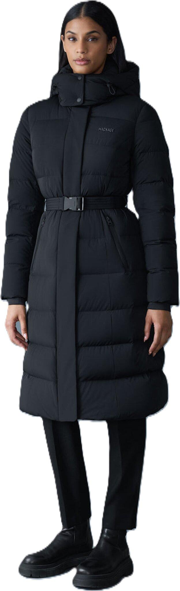 Product gallery image number 3 for product Coralia-City Recycled Down Coat with Storm Visor and Belt - Women's