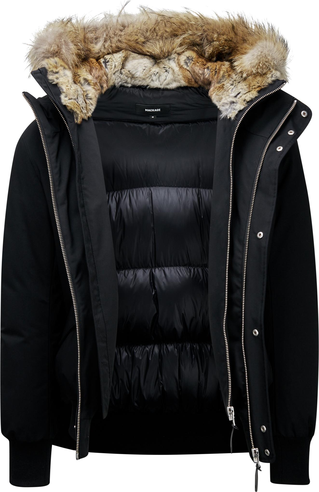 Product gallery image number 4 for product Dixon 2-in-1 Down Bomber with Hooded Bib and Natural Fur - Men's