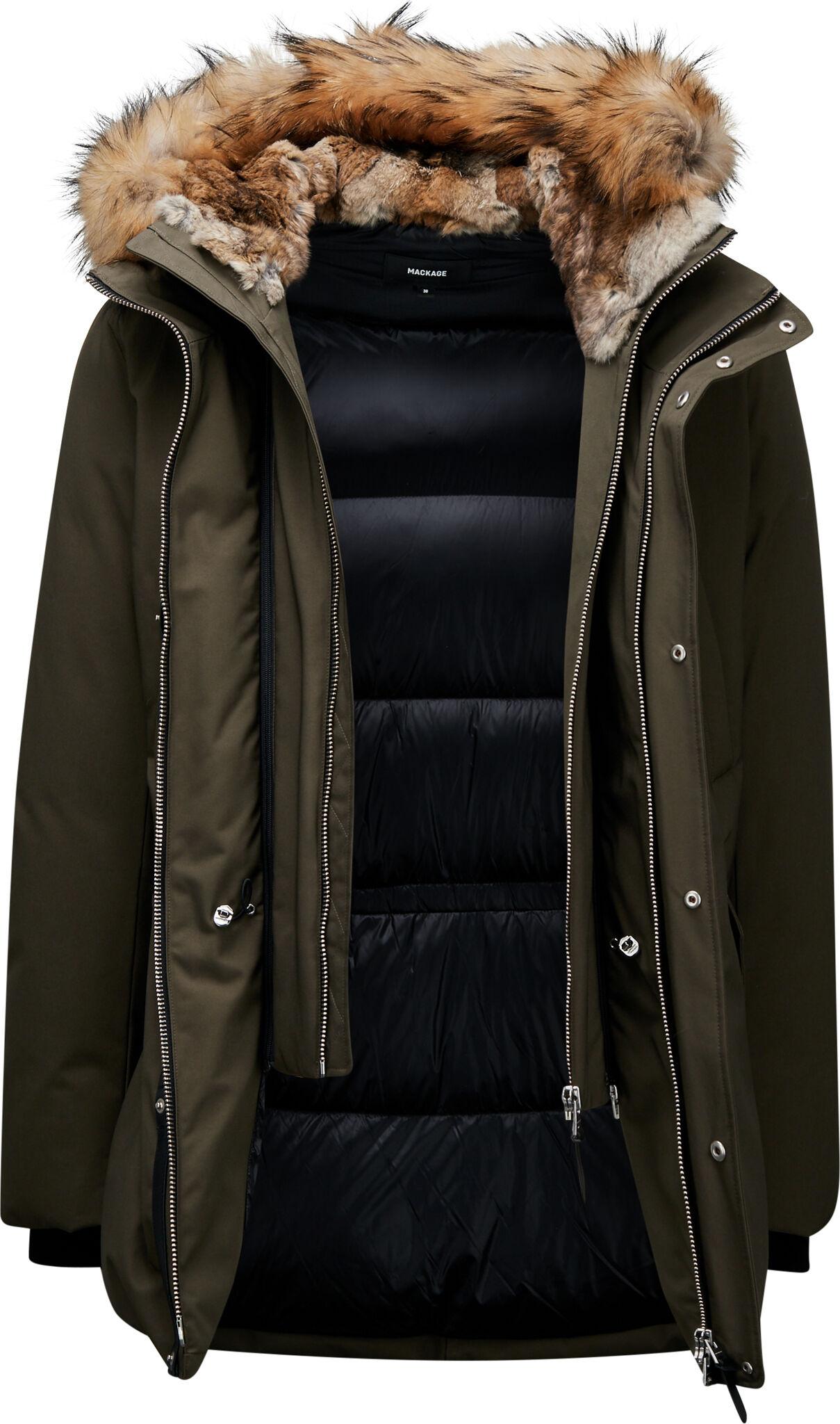 Product gallery image number 6 for product Edward 2-in-1 Down Parka with Hooded Bib and Natural Fur - Men's
