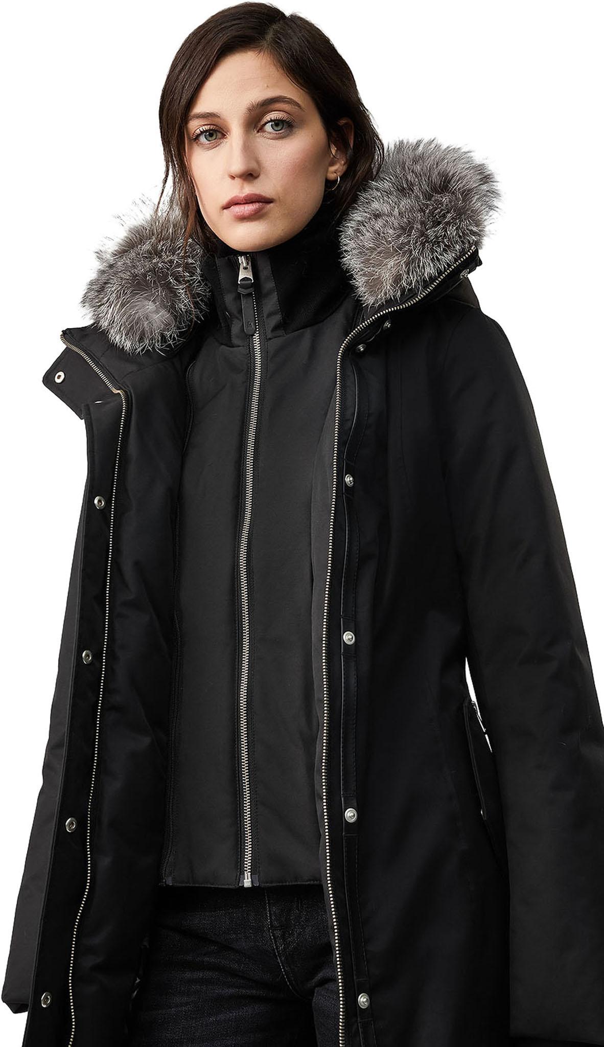 Product gallery image number 6 for product Harlowe Down Coat with Removable Silverfox Fur - Women's