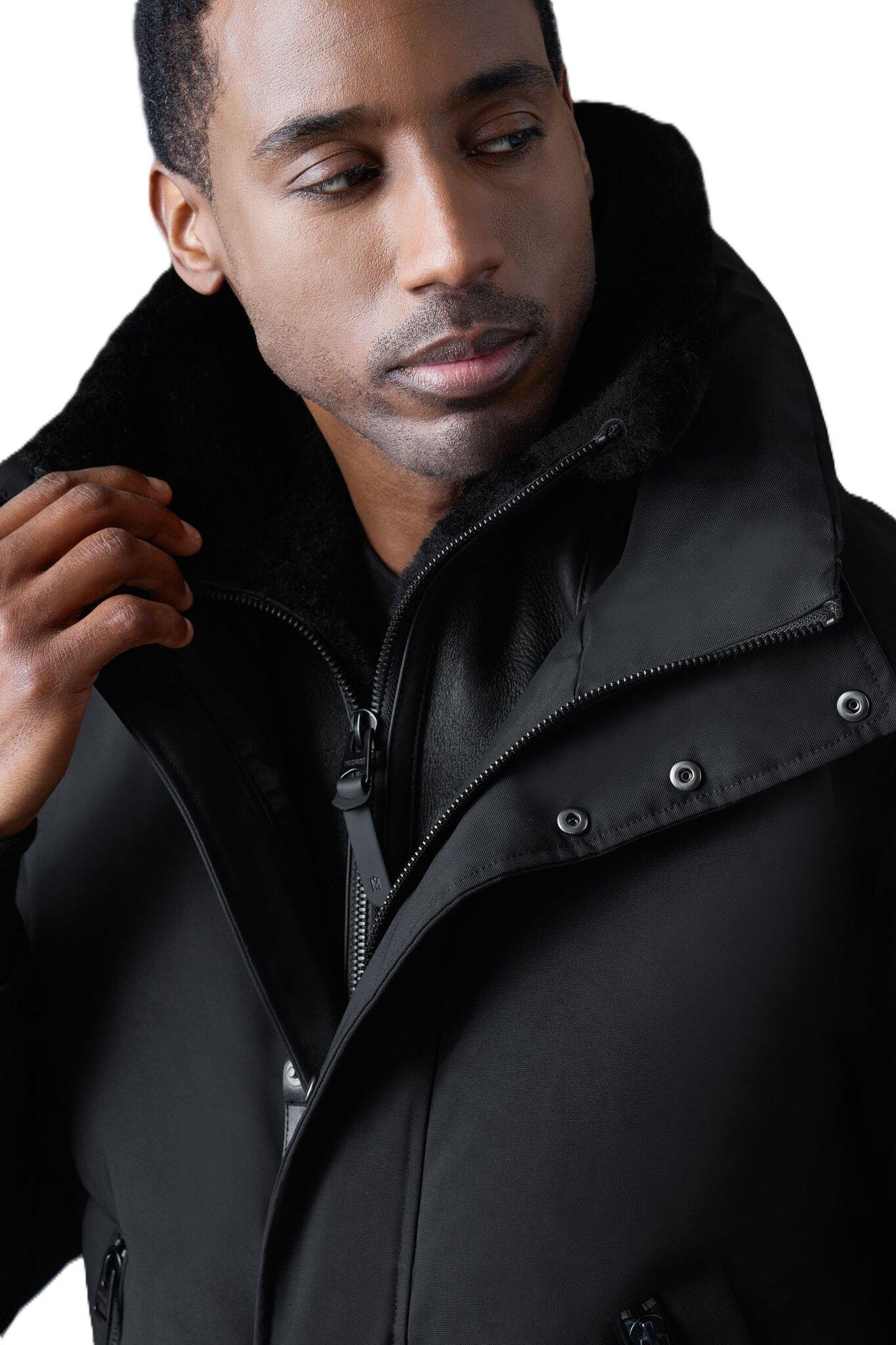 Product gallery image number 2 for product IKER 2-in-1 Down Bomber With Removable Shearling Bib - Men's