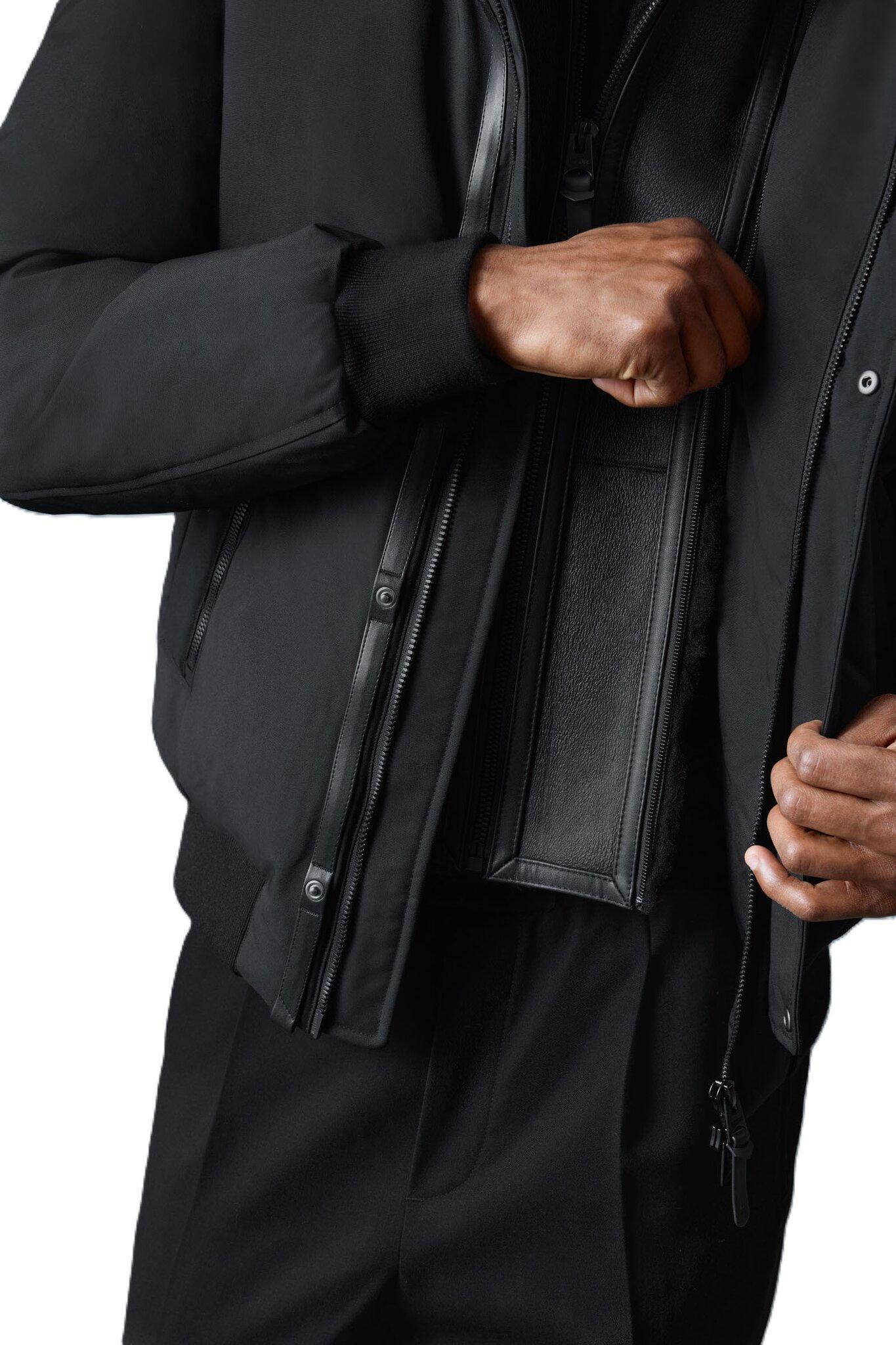 Product gallery image number 6 for product IKER 2-in-1 Down Bomber With Removable Shearling Bib - Men's