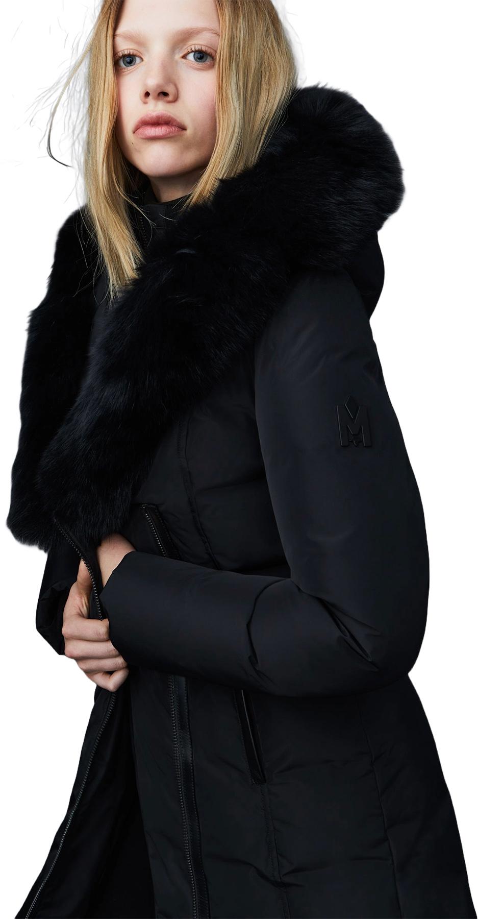 Numéro de l'image de la galerie de produits 3 pour le produit KAY Manteau en duvet avec col signature Mackage en fourrure de renard bleue - Femme