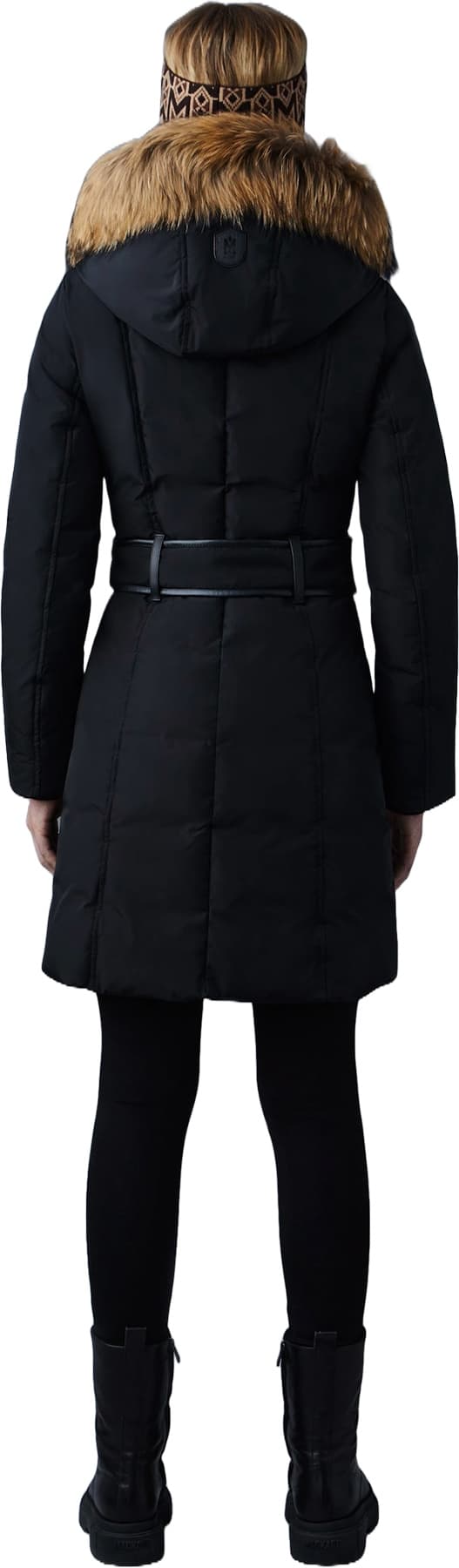 Product gallery image number 4 for product Kay Down Coat With Natural Fur Signature Mackage Collar - Women's