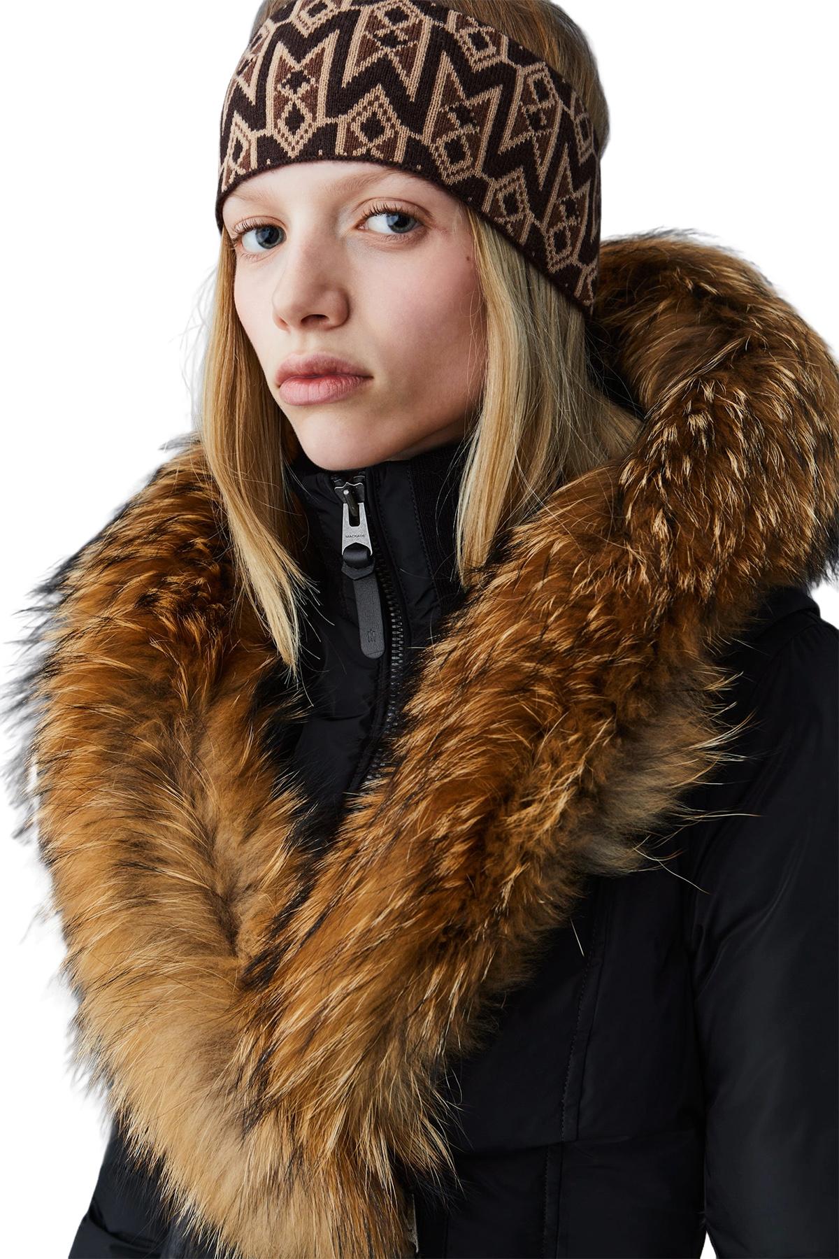 Product gallery image number 3 for product Kay Down Coat With Natural Fur Signature Mackage Collar - Women's