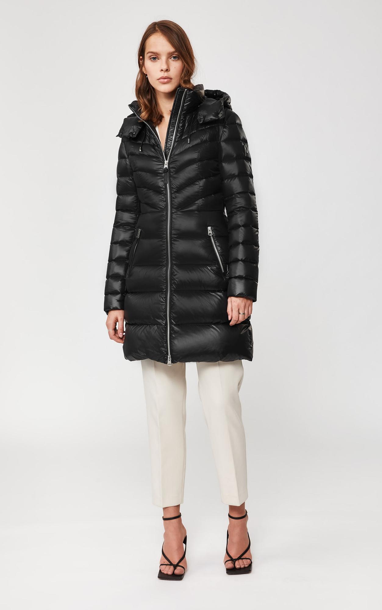 Product gallery image number 1 for product LARA lightweight down coat with removable hood - Women's