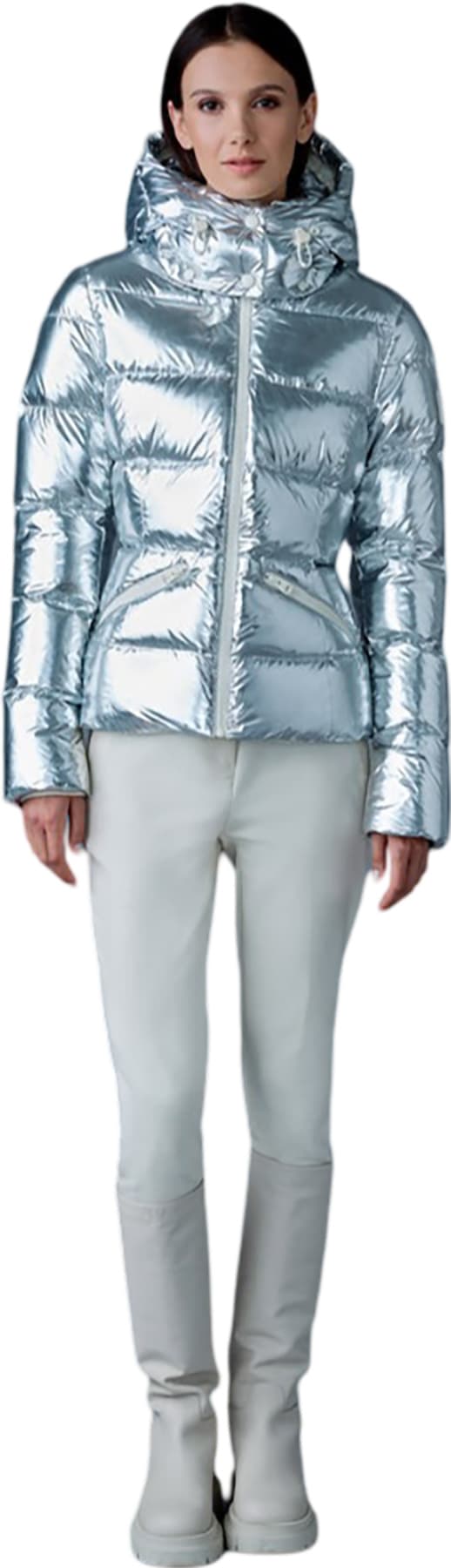 Product gallery image number 3 for product Madalyn-M Metallic Laminate Down Jacket - Women's