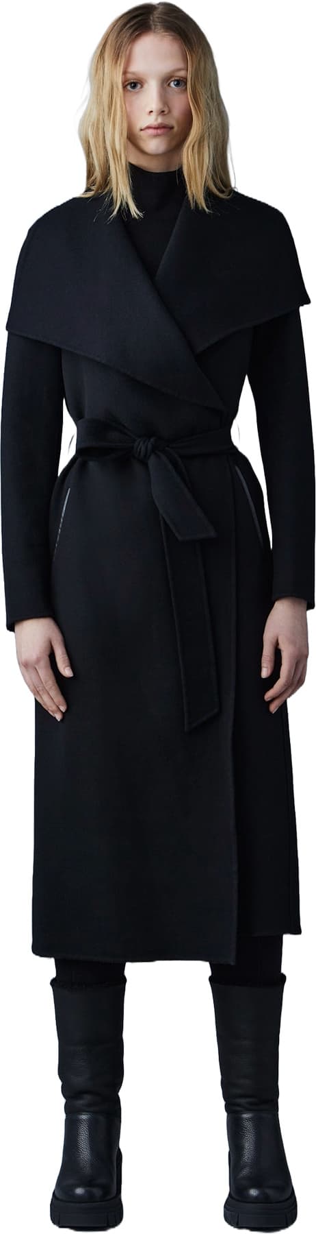 Product gallery image number 2 for product Mai-Cn Double-Face Wool Wrap Coat - Women's