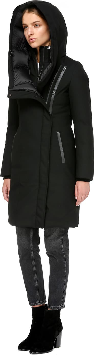 Product gallery image number 2 for product Mari Hooded Wool Down Coat - Women's