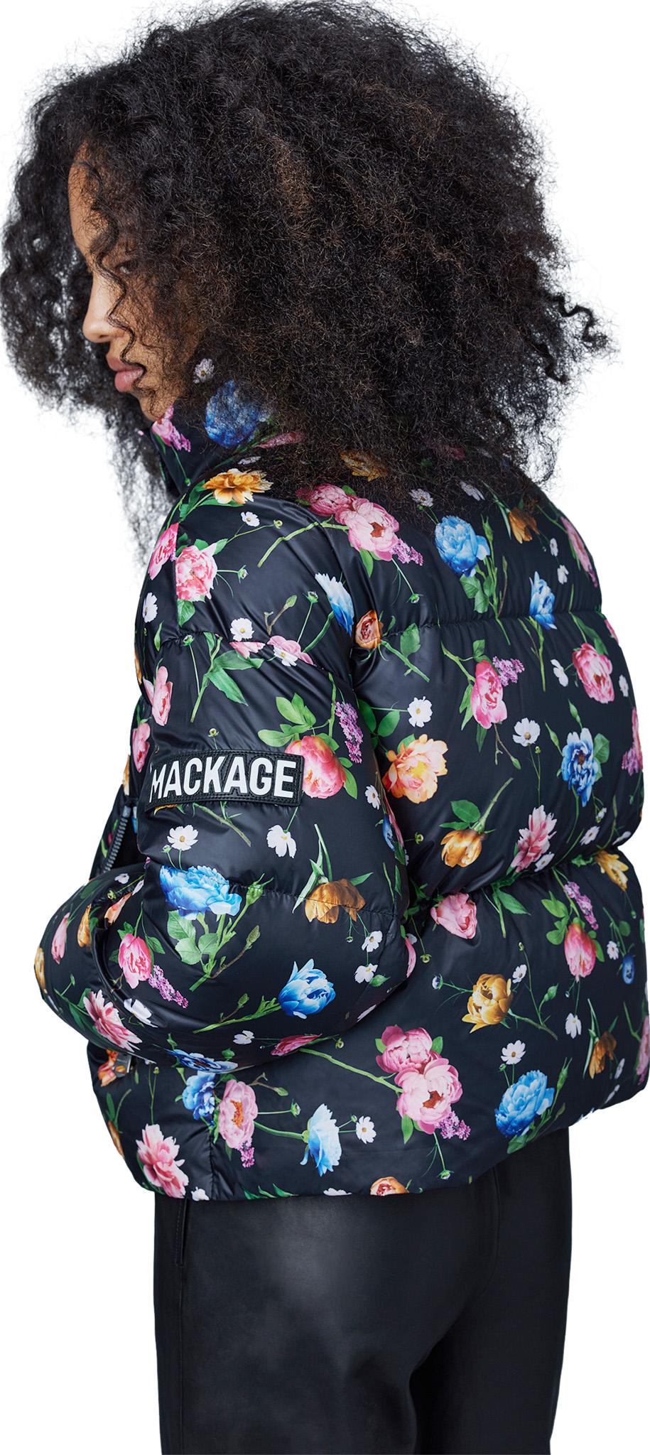 Product gallery image number 3 for product Mylah-FL Recycled Light Down Jacket with Floral Print - Women's