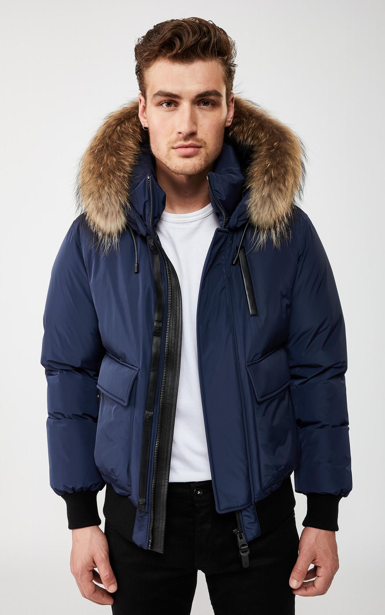 Product gallery image number 8 for product Nathan Down Bomber with Natural Fur - Men's