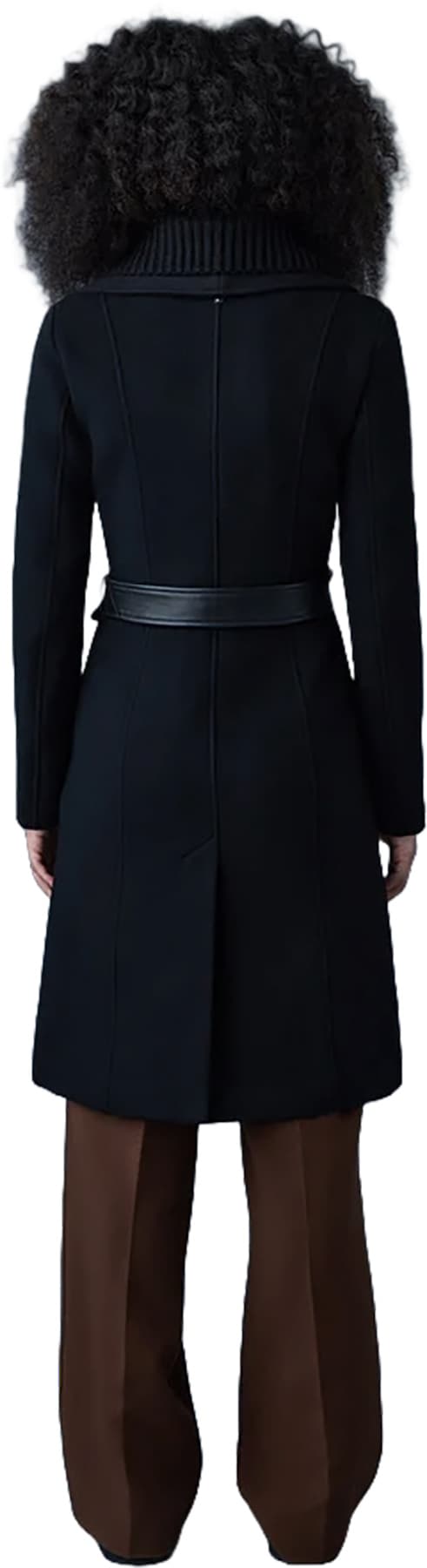 Product gallery image number 2 for product Nori 2-In-1 Double Face Wool Coat With Sash - Women's