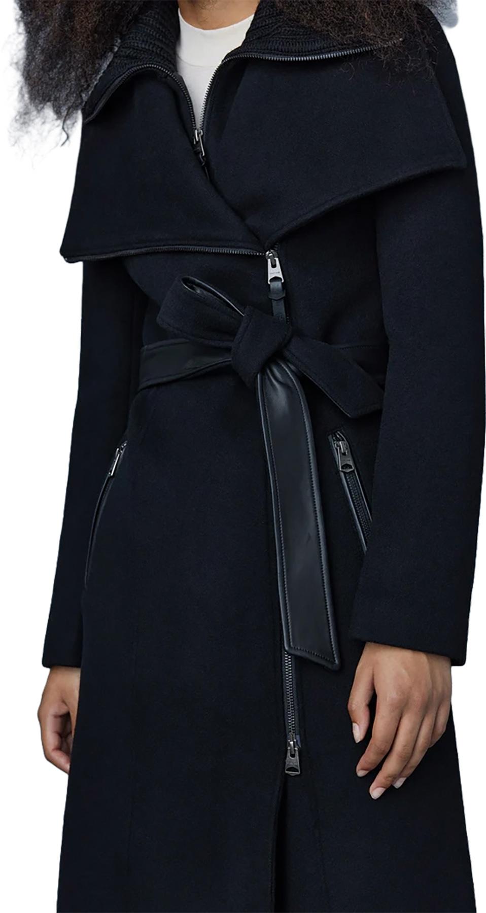 Product gallery image number 4 for product Nori 2-In-1 Double Face Wool Coat With Sash - Women's