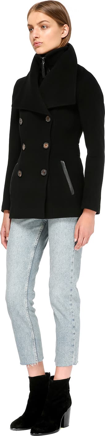 Product gallery image number 3 for product Norissa Double Breasted Wool Coat - Women's