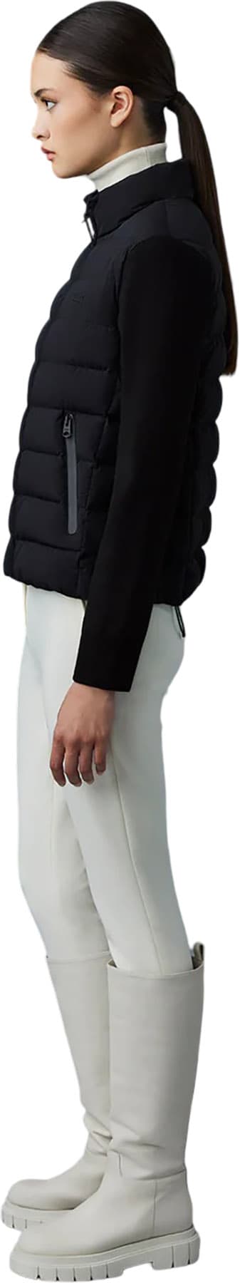 Product gallery image number 5 for product Manteau duvet leger en materiaux mixtes Oceane-Cityz - Femme