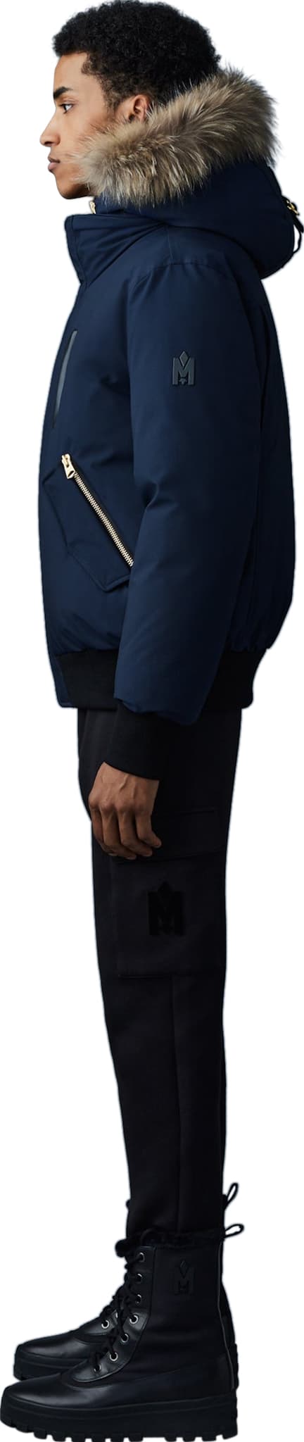 Product gallery image number 4 for product Dixon 2-In-1 Nordic Tech Natural Fur Down Bomber Jacket - Men's