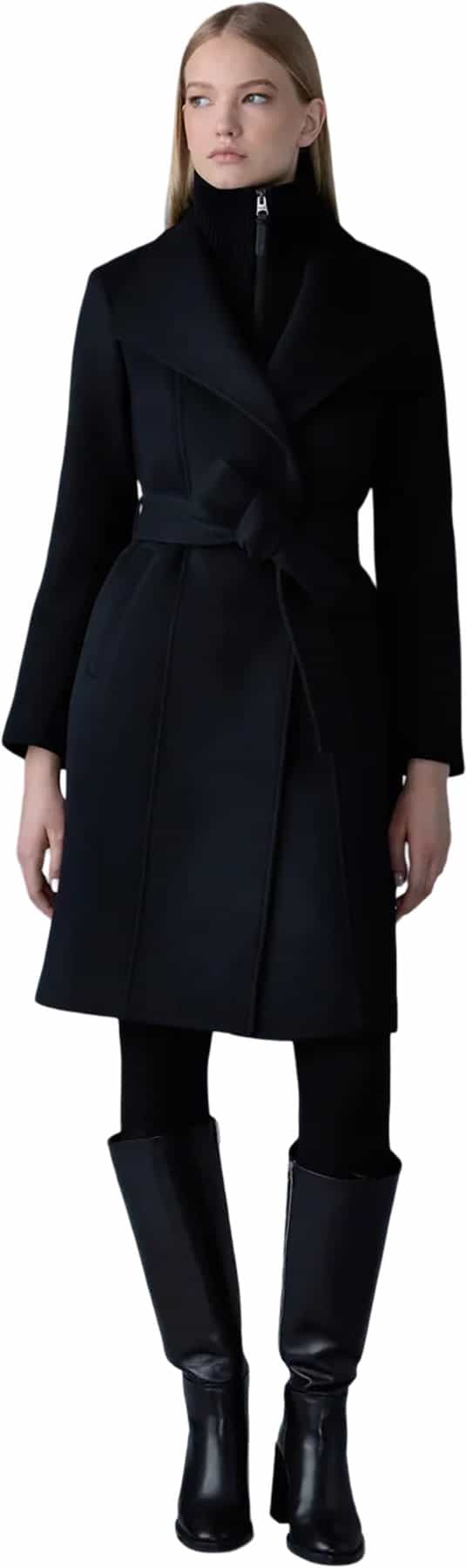 Product image for Norita 2-in-1 Double Face Wool Coat with Sash - Women's