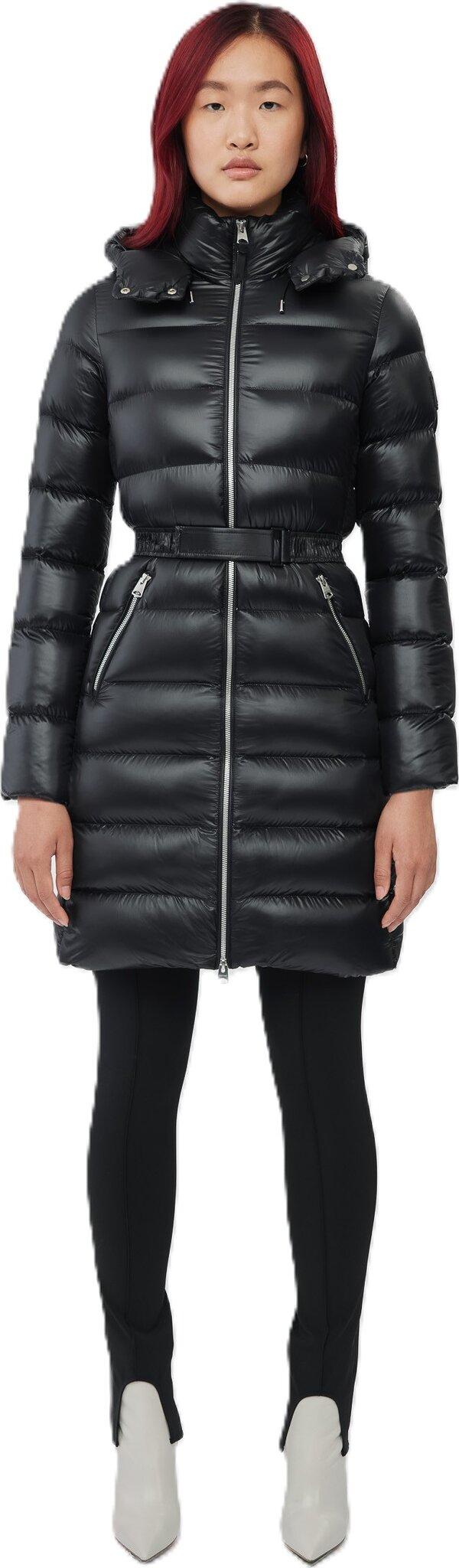 Product gallery image number 5 for product VALERY lustrous light down coat with hood - Women's