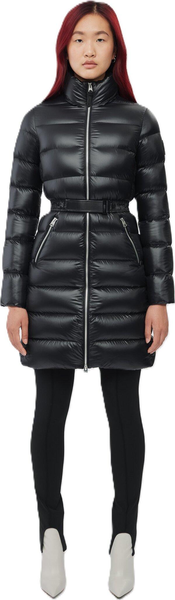 Product gallery image number 2 for product VALERY lustrous light down coat with hood - Women's