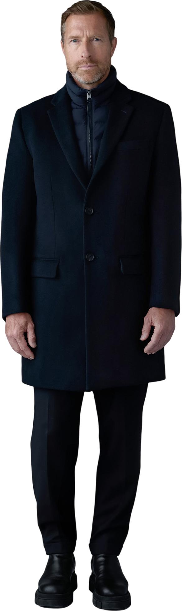 Product gallery image number 3 for product SKAI-SLBZ 3-in-1 Wool Coat with Removable Down Liner - Men's