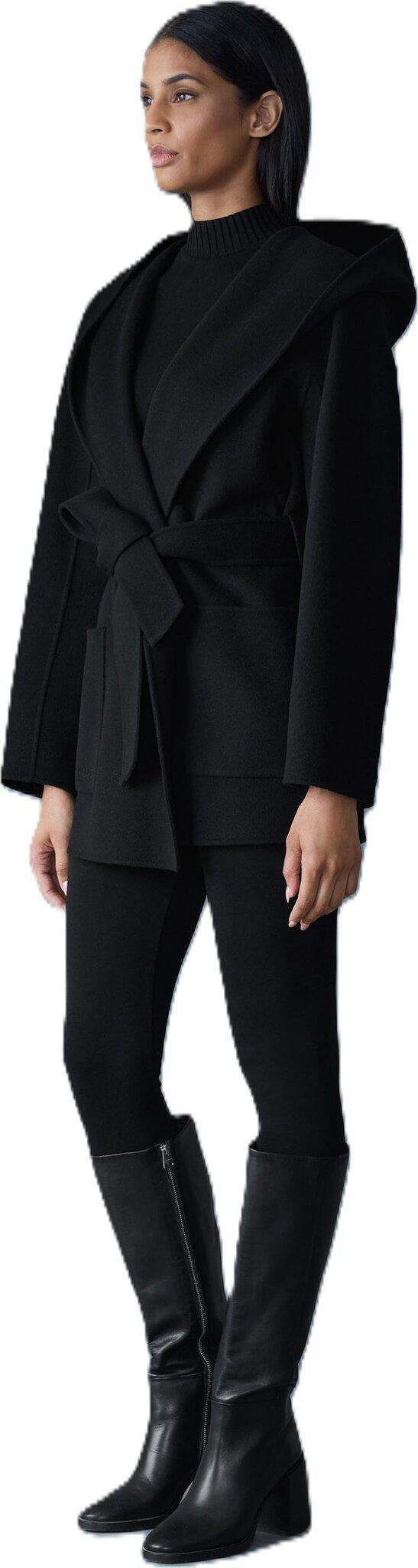 Product gallery image number 4 for product Paya Wool Wrap Coat with Sash Belt - Women's