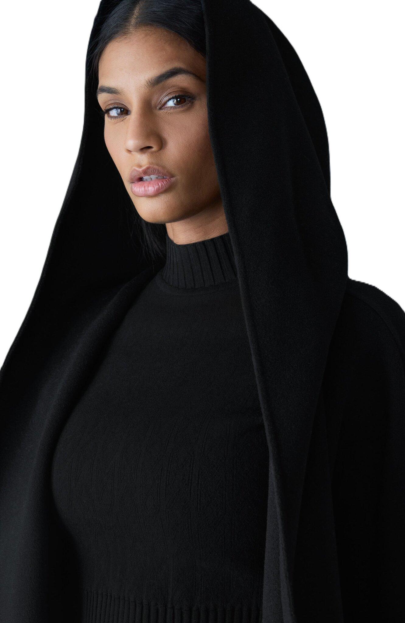 Product gallery image number 3 for product Paya Wool Wrap Coat with Sash Belt - Women's