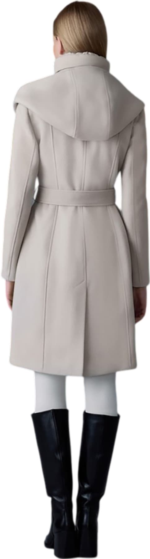 Product gallery image number 4 for product Shia-SLB 2-in-1 Double-Face Wool Coat with Removable Bib - Women's