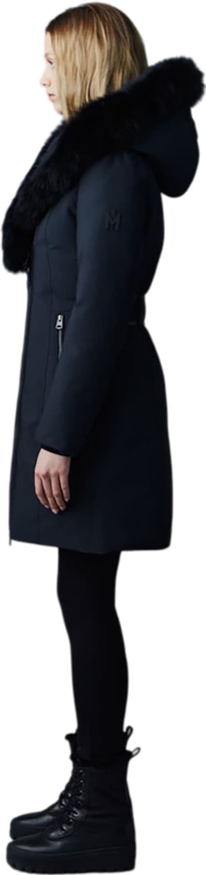 Product gallery image number 3 for product Trish-BX Powder Touch Down Coat with Fox Fur Collar - Women's