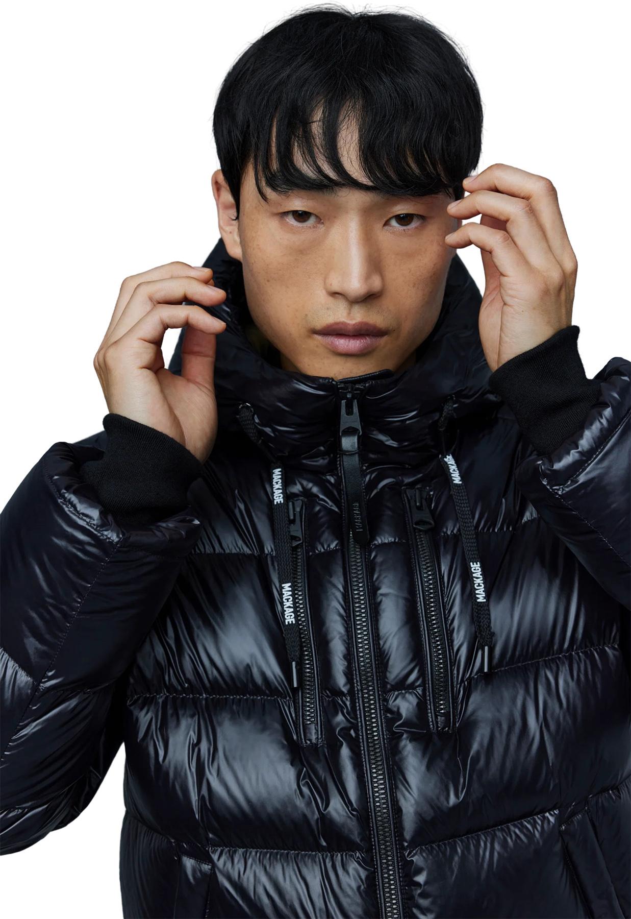 Product gallery image number 3 for product Victor lustrous light down jacket with hood - Men's