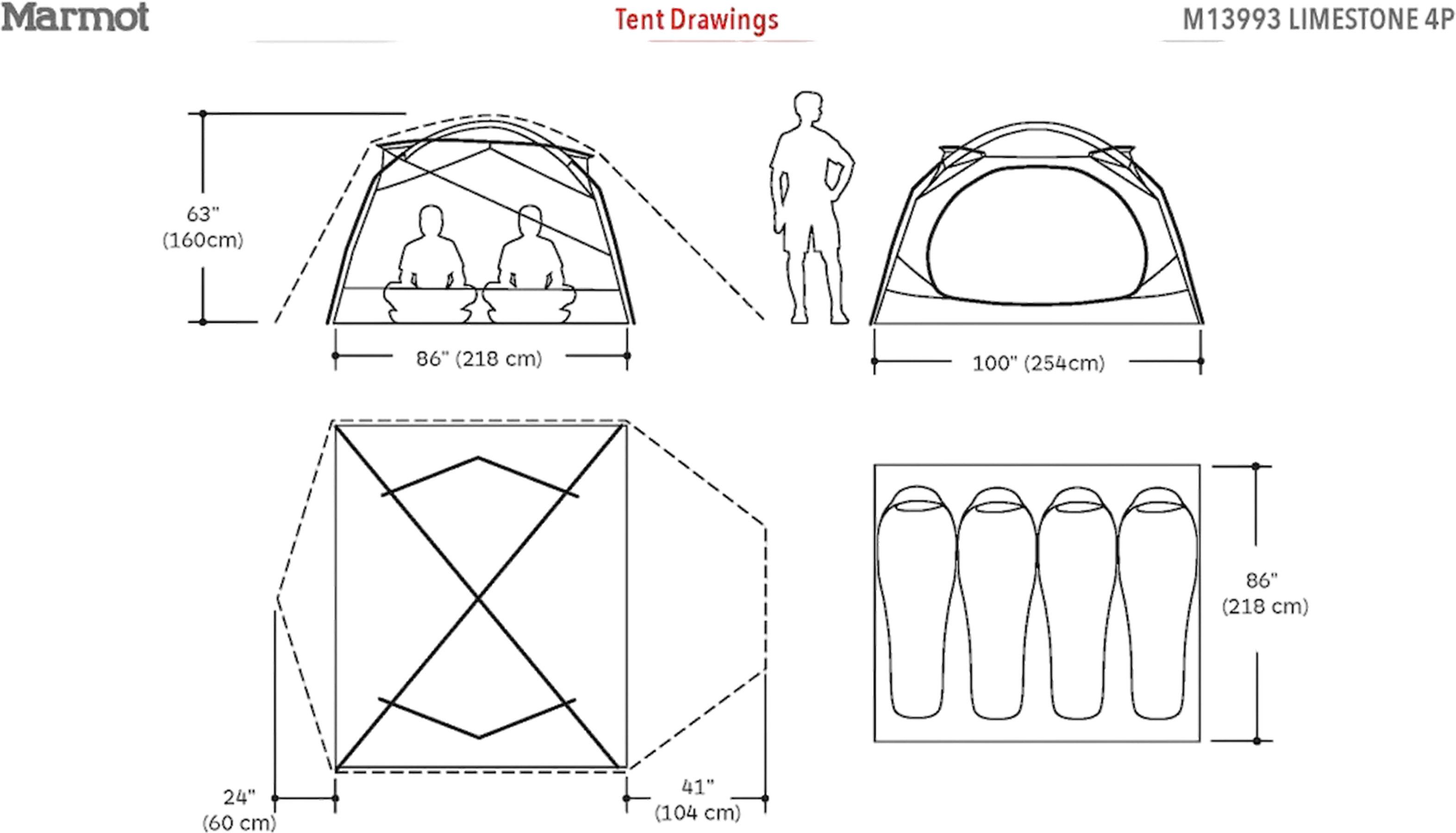 Product gallery image number 9 for product Limestone 4-Person Tent - Unisex