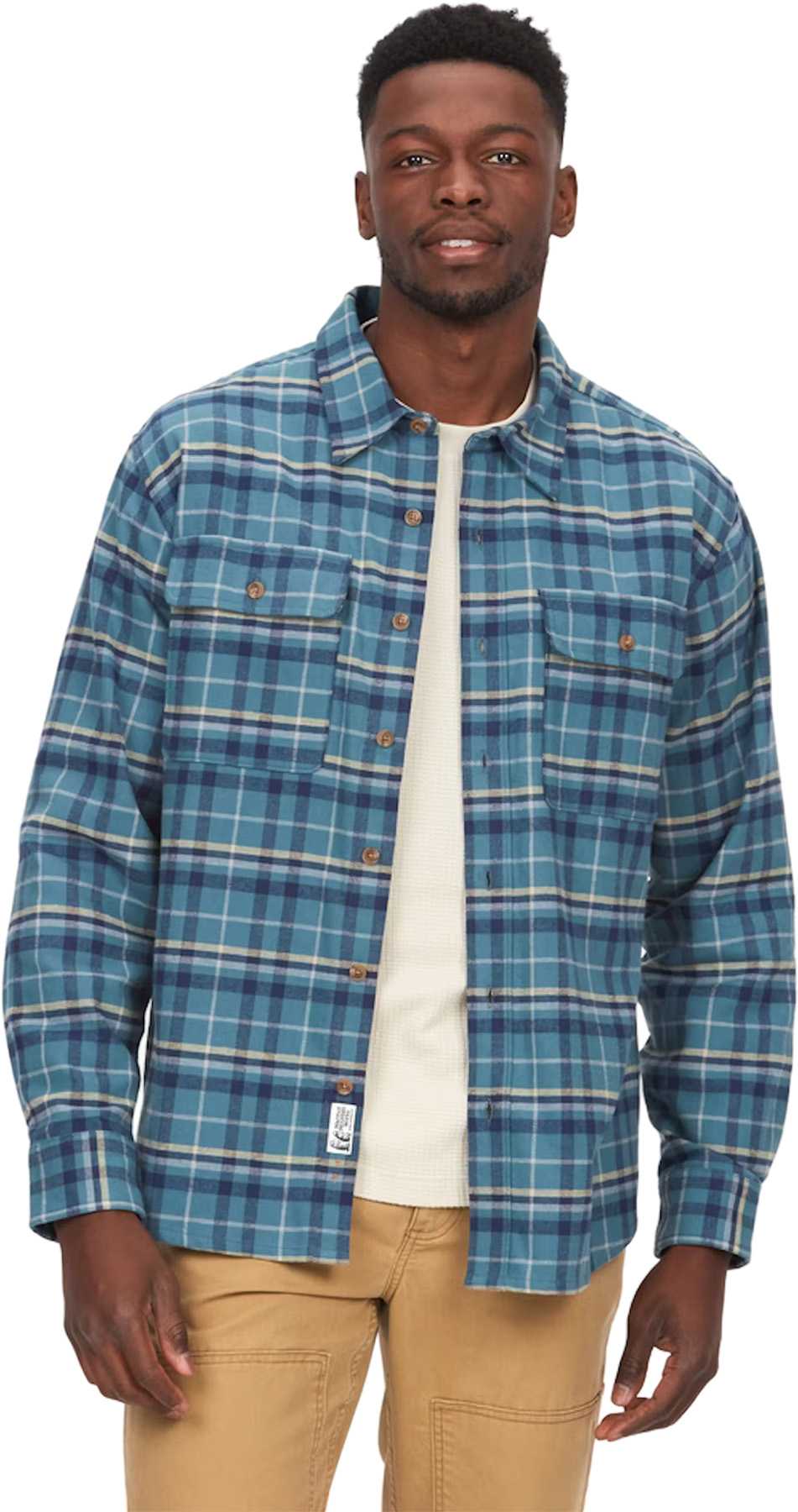 Image de produit pour Chemise à manches longues en flanelle mi-épais Doran - Homme