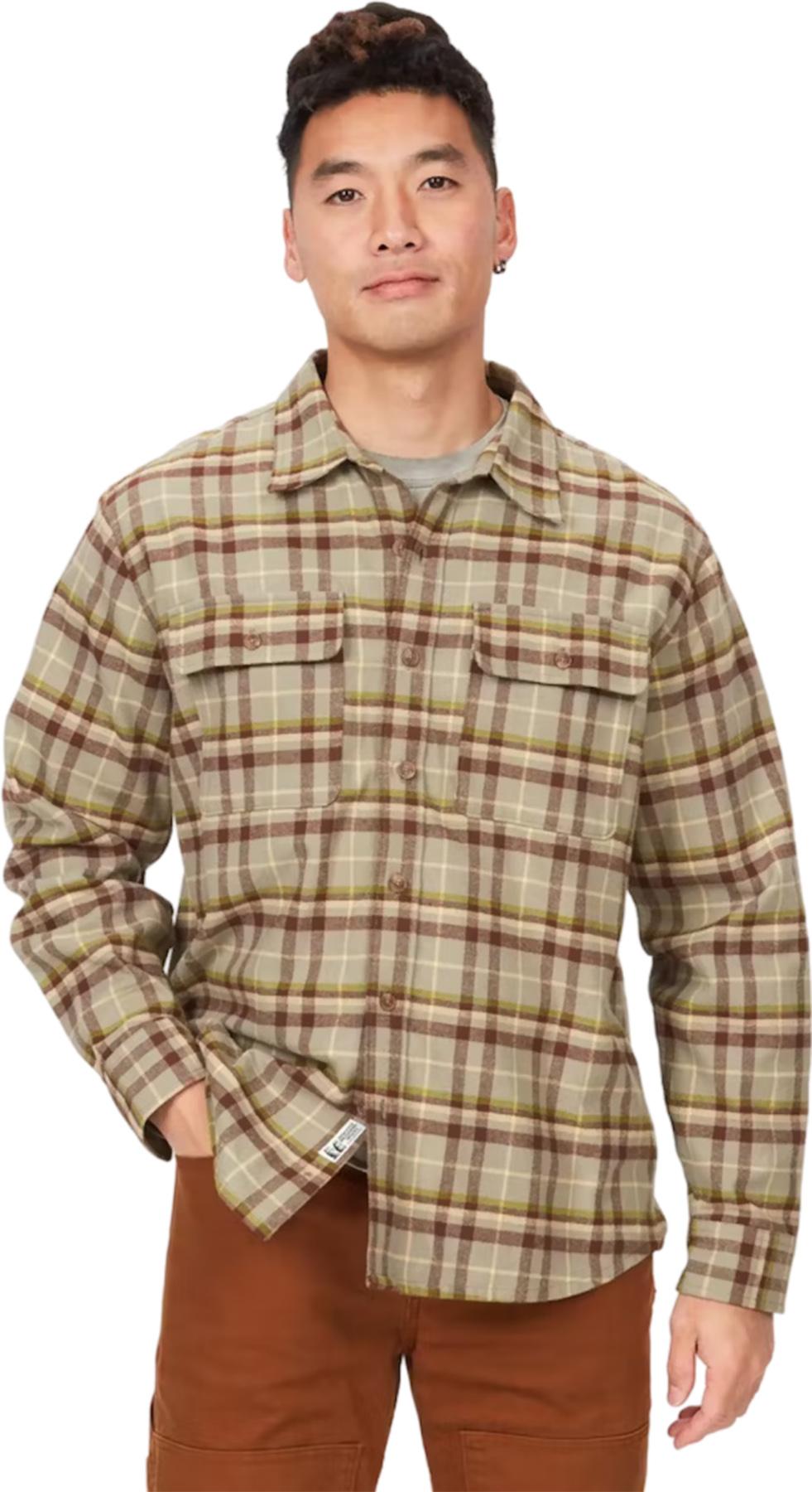 Numéro de l'image de la galerie de produits 1 pour le produit Chemise à manches longues en flanelle mi-épais Doran - Homme