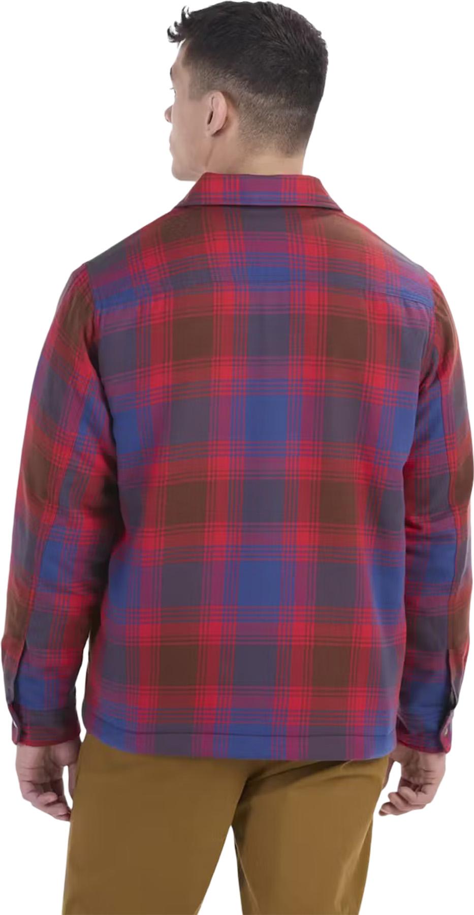 Numéro de l'image de la galerie de produits 2 pour le produit Manteau-chemise en flanelle épaisse doublée sherpa Ridgefield - Homme