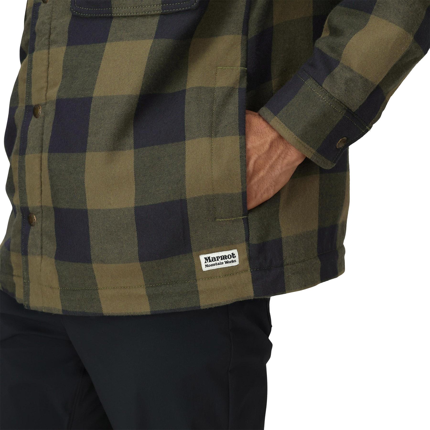 Product gallery image number 3 for product Ridgefield Heavyweight Sherpa-Lined Flannel Shirt Jacket - Men's
