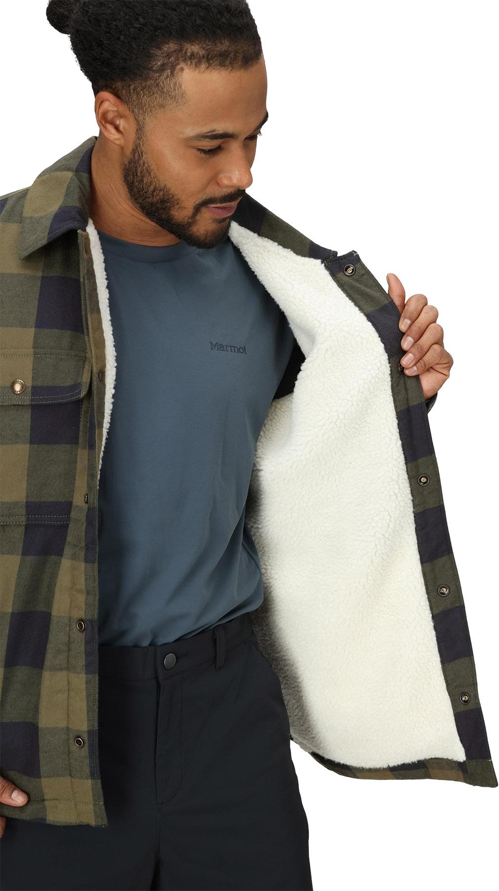 Product gallery image number 5 for product Ridgefield Heavyweight Sherpa-Lined Flannel Shirt Jacket - Men's