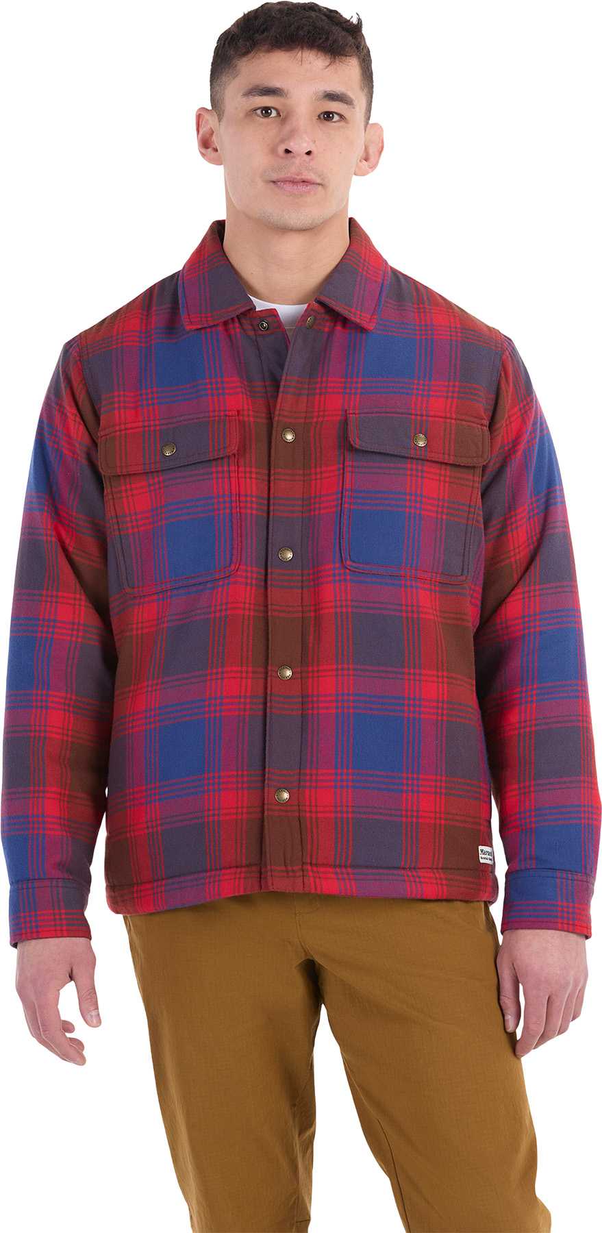 Image de produit pour Manteau-chemise en flanelle épaisse doublée sherpa Ridgefield - Homme