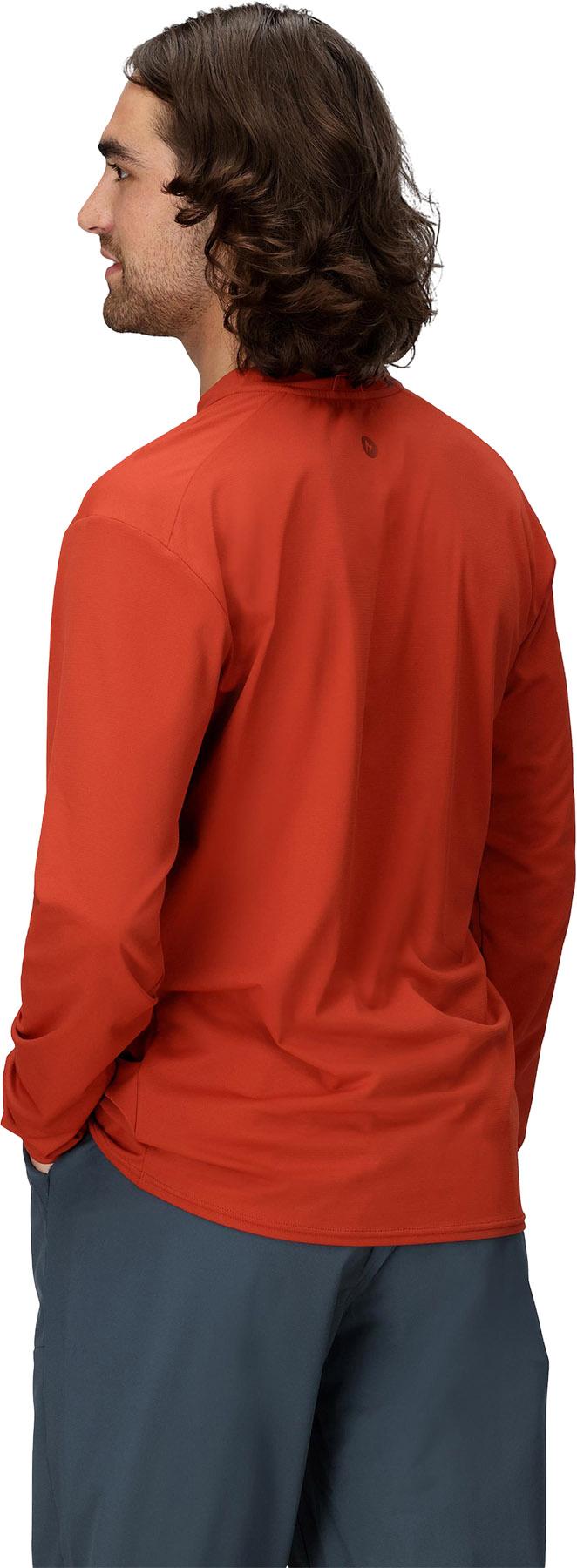 Product gallery image number 4 for product T-shirt à manches longues et col rond AirExchange UPF 50 - Homme 