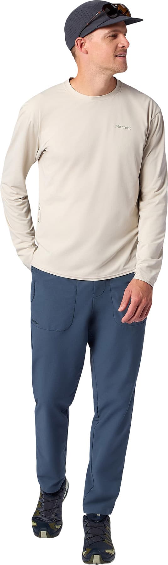 Product gallery image number 2 for product AirExchange UPF 50 Crew Neck Long Sleeve T-Shirt - Men's